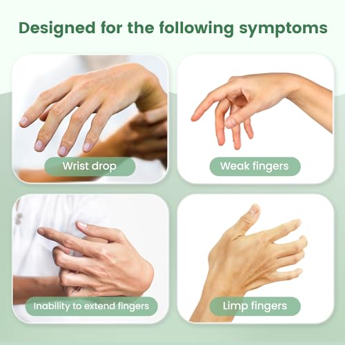 DrFinger جبيرة لعلاج شلل العصب الشعاعي لتمديد الأصابع، سقوط المعصم، شلل العكاز، جراحة مفصل الأصابع، إصابة العصب الشعاعي، ضعف الأصابع، التعافي من السكتة الدماغية، مثبت يد قابل للتعديل يناسب اليد اليمنى واليسرى - Image 2