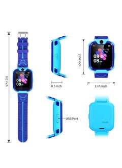 Generic Kids Smart Watch for Boys and Girls, Kids' Watches with Games, 1.54-inch HD Touch Screen Smartwatch for Children with SOS Call Camera Music Player Game Alarm (Blue)  - Image 3