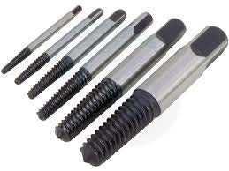 yadav 5PCS Screw Extractor Drill Bits Guide Broken Damaged Bolt Remover Set - Image 1