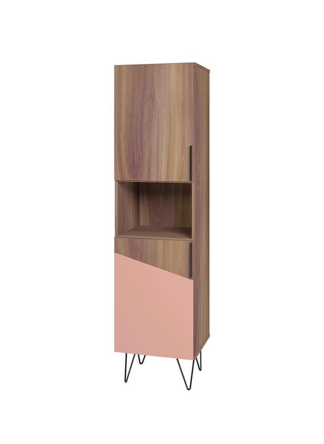Tucano - Wooden Storage Cabinet Cupboard - Mdp 15Mm Color Nutbrown 36.5 x 44.5 x 171 cm - Image 1