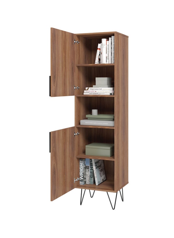 Tucano - Wooden Storage Cabinet Cupboard - Mdp 15Mm Color Nutbrown 36.5 x 44.5 x 171 cm - Image 1