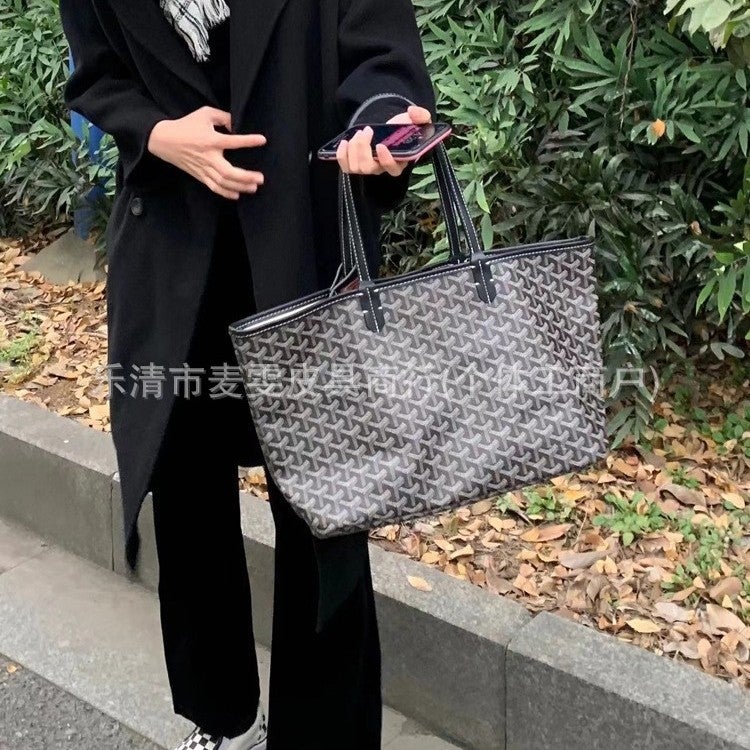 2024 Totebags غويا حقيبة النساء و Y على شكل حقيبة التسوق المطبوعة سعة كبيرة حقيبة الأم والابنة حقيبة الكلب الأسنان Tote - Image 3