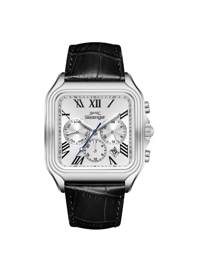 Slazenger Men's Leather Multifunction Watch SL.9.2548.2.01 - 40x50 mm