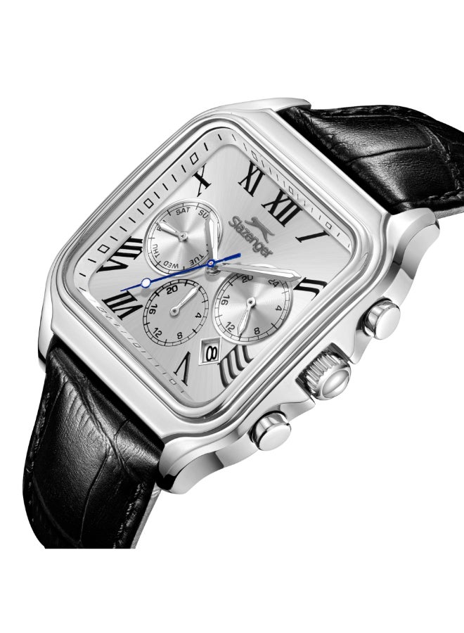 سلازنجر ساعة رجالية جلدية متعددة الوظائف - Image 5