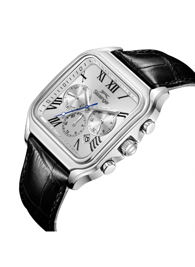 Slazenger Men's Leather Multifunction Watch SL.9.2548.2.01 - 40x50 mm