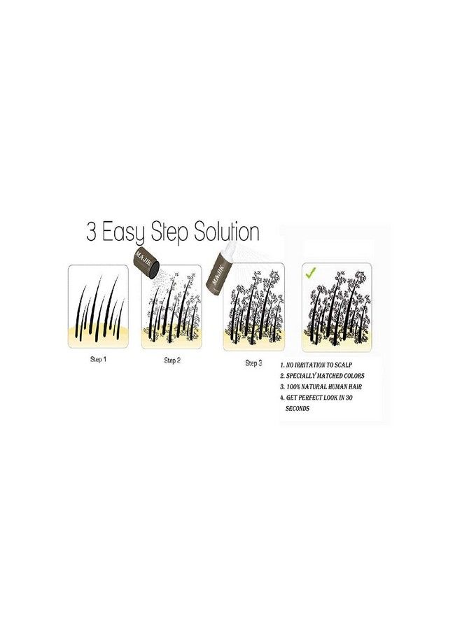 Kabello Protein Hair Building Fiber And Thickening Fibers With Hair Line Comb For Men And Women Pack Of 1 (Refill 12 Grams Black) - Image 3