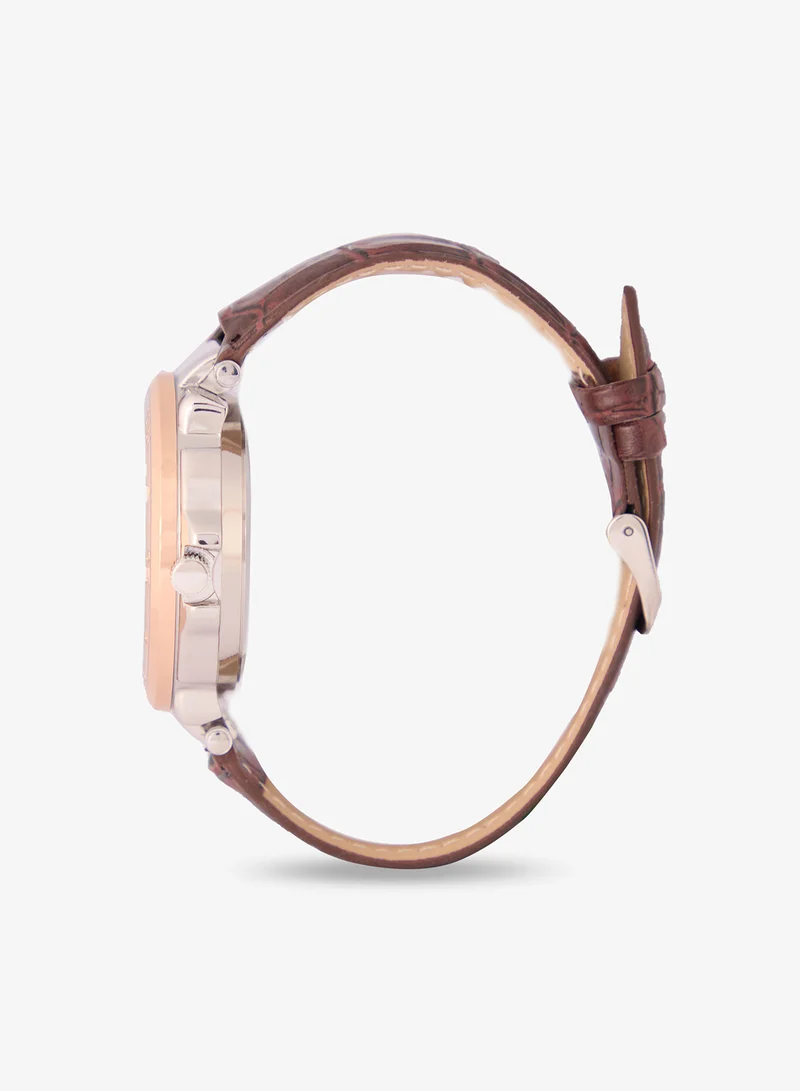 Robert Wood  Croc Emboss Strap Analogue Watch for Men | Best Price UAE