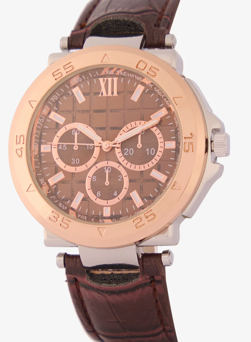 روبرت وود Croc Emboss Strap Analogue Watch