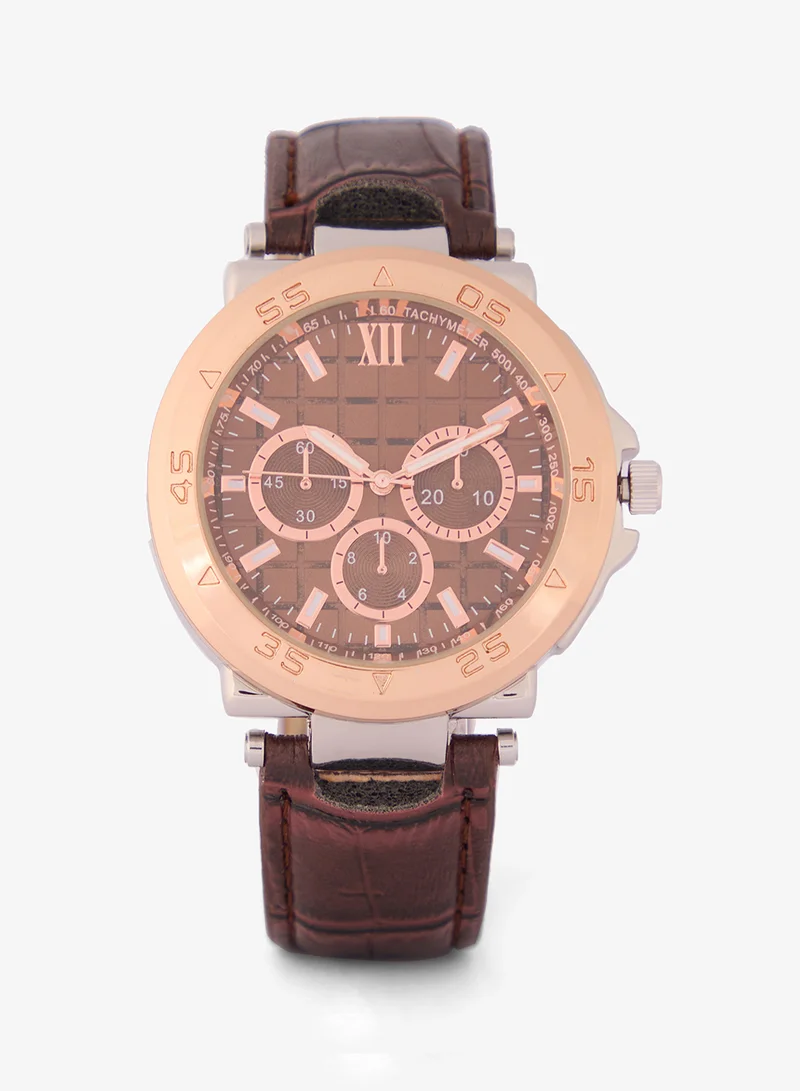 روبرت وود Croc Emboss Strap Analogue Watch