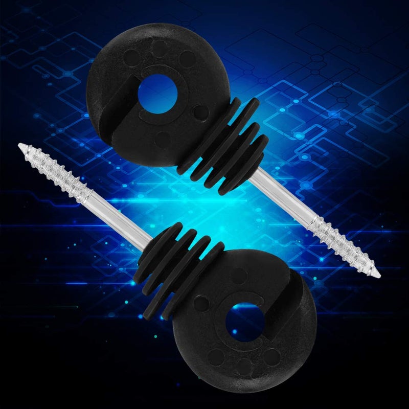 عازل حلقي من نوع المسمار القصير لعمود سياج المزرعة الكهربائي مع العزل - Image 3