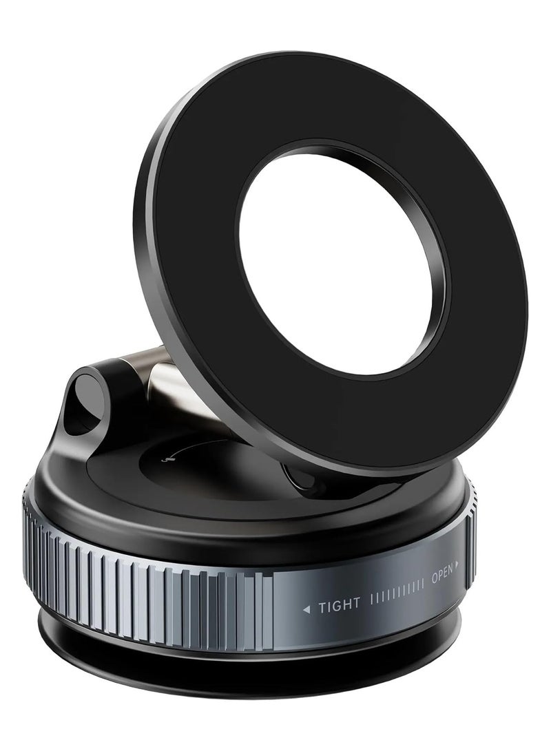 DIGI CORE K007 Vacuum Magnetic Car Phone Holder 360° Rotation Ultra Suction Cup Phone Mount For Cell Phone Holders Car Phone Holder Magnetic For Your Car/Gym/Mirror Mount For iPhone & Android - Image 4