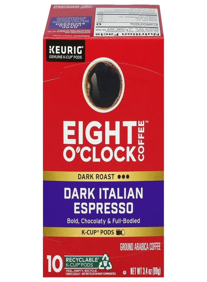 Eight O'Clock, Coffee Dark Italian Espresso K-Cups, 3.4 Ounce