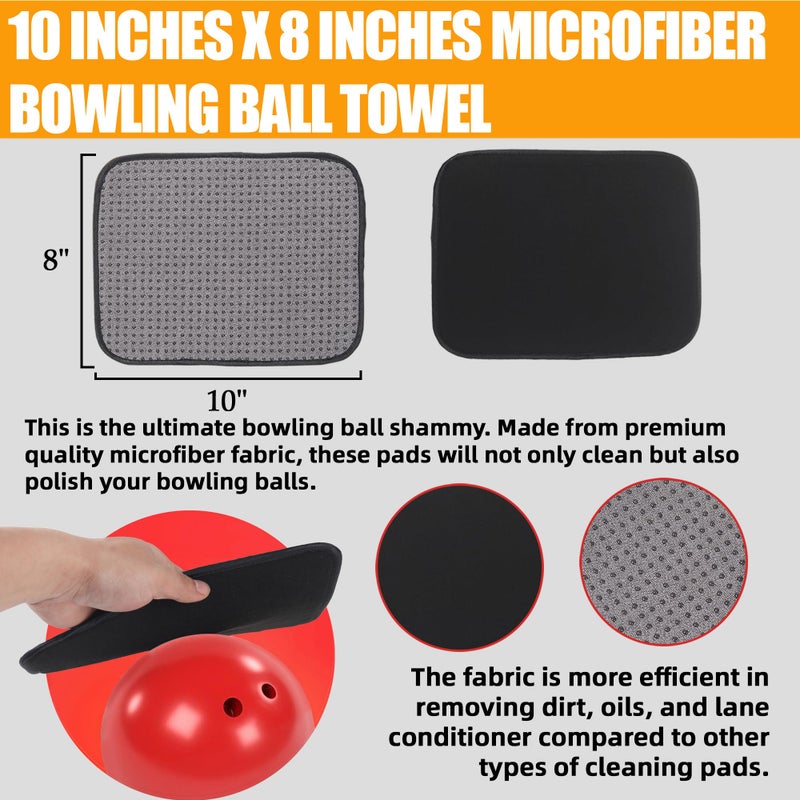 TonGass Bowling Basics Accessories Kit, Microfiber Bowling Ball Seesaw Towel Set, Bowlings Cleaner Spray Kit, Microfiber Ultra Dry Grip Balls Kits, Bowlings Ball Display Stand Set - Image 3