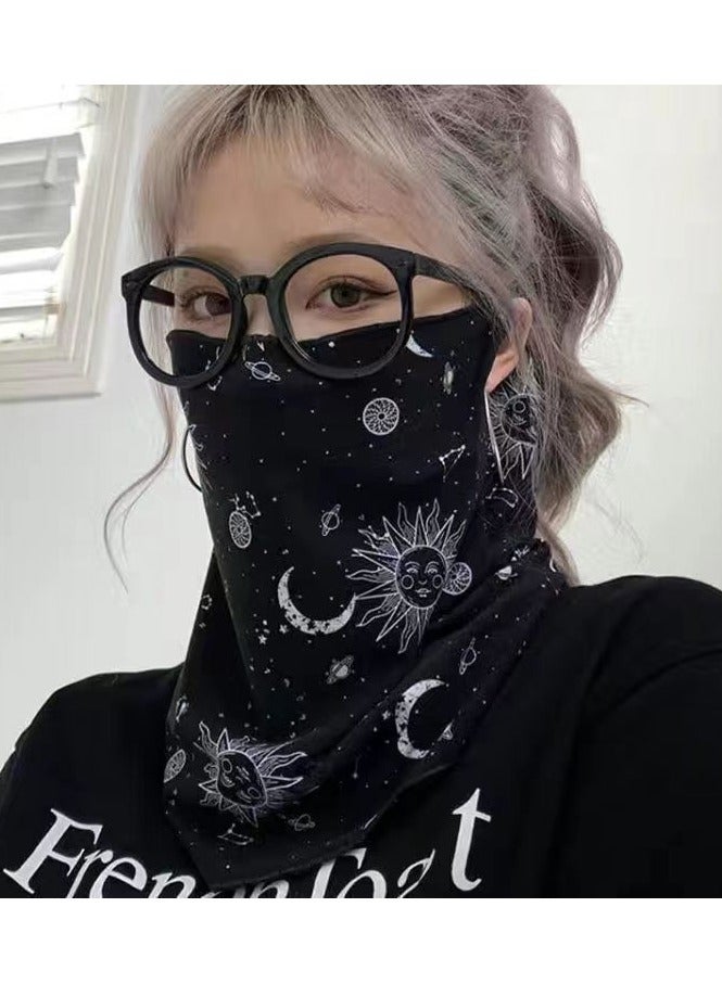 Sun Protection Mask Outdoor Breathable Elastic Face & Neck Coverage Scarf for Women