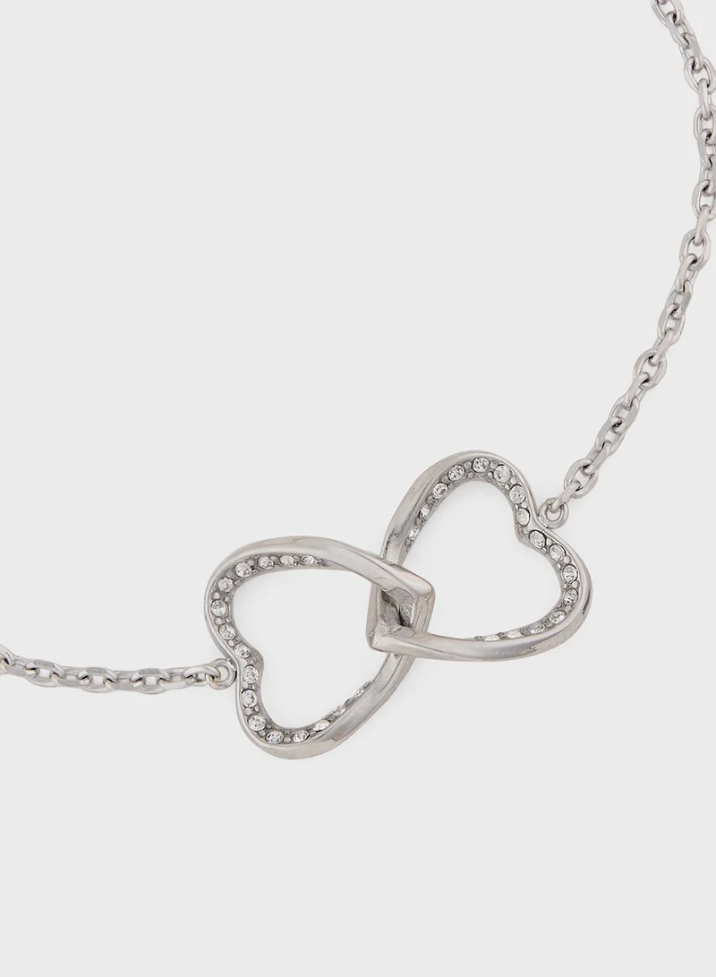 GUESS Mon Amour Two Hearts Bracelet