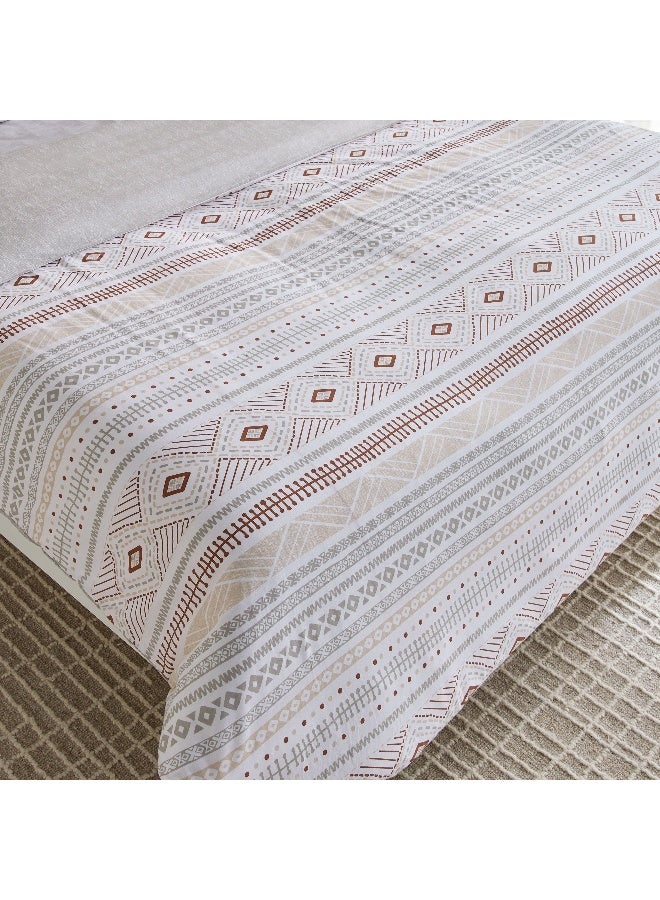 هوم بوكس طقم غطاء لحاف قطن مطبوع ماديسون لوتون مقاس كوينكينج  سم - Image 5