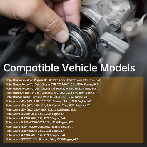 Ocotope Thermostat Housing Assembly - Replaces OE 19301-P8E-A10 19301-PR7-307 Compatible with Honda Accord,Crosstour,Legend, Acura TL, MDX, TSX, RL, ZDX -1991-2017 Honda & Acura - Image 3