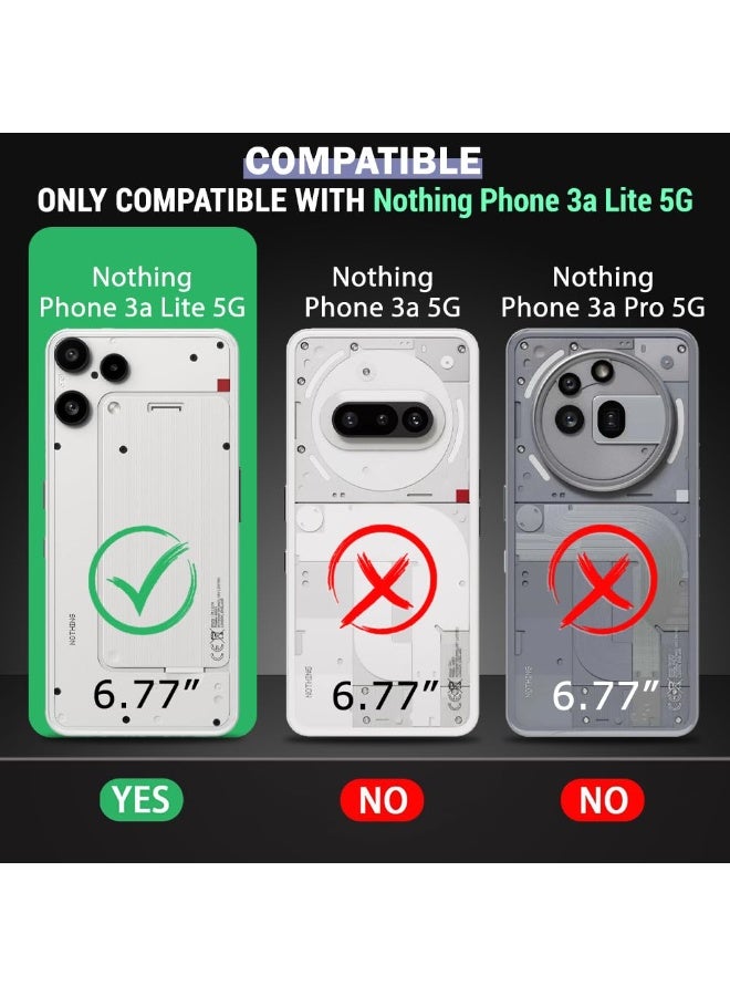 Case for Nothing Phone 3a Lite Ultra-Hybrid Shockproof Sleek Armor Back Cover Case with 360° Protection | Crystal Clear Hard Back Cover Case for Nothing Phone 3a Lite - Image 2
