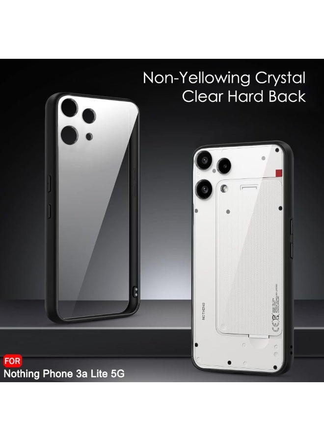Case for Nothing Phone 3a Lite Ultra-Hybrid Shockproof Sleek Armor Back Cover Case with 360° Protection | Crystal Clear Hard Back Cover Case for Nothing Phone 3a Lite - Image 3
