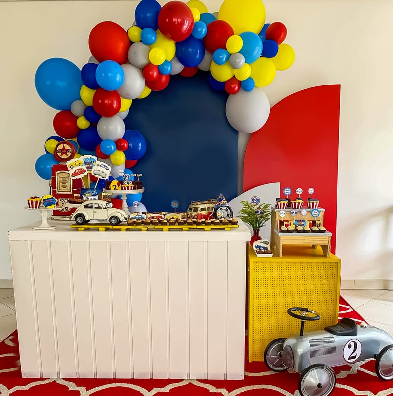 SpecialYou.in Special You birthday decoration item kit for boys and girls with rainbow color balloons with HBD Banner, Monthy birthday banner with photo frame and balloon garland Set of 53 Pcs - Image 4