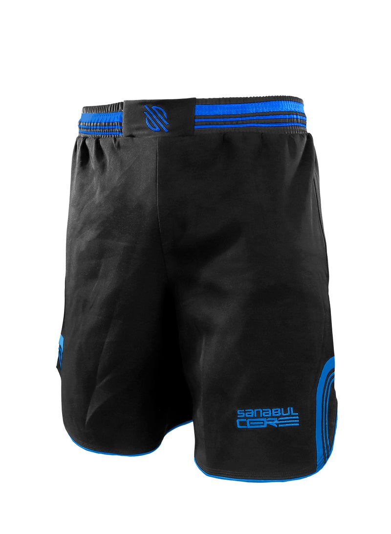 Sanabul Core MMA Shorts – Men’s Boxing, No Gi Jiu Jitsu & Grappling BJJ Training Shorts – Black, Small - Image 1
