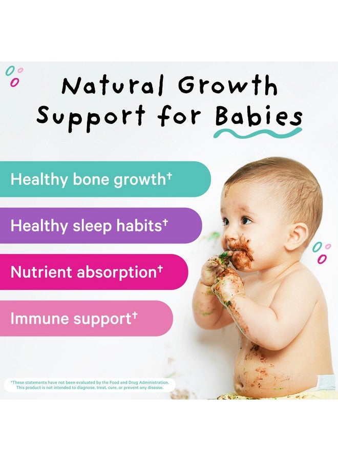 Pink Stork قطرات فيتامين د السائلة من بينك ستورك للأطفال، 400 وحدة دولية من فيتامين د3 للمواليد والأطفال لدعم نمو العظام ووظيفة المناعة الصحية - 1 أونصة سائلة، إمداد لمدة شهرين - Image 2