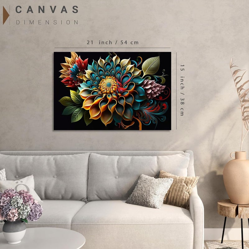 Relanta Abstract Canvas Wall Painting - Image 3