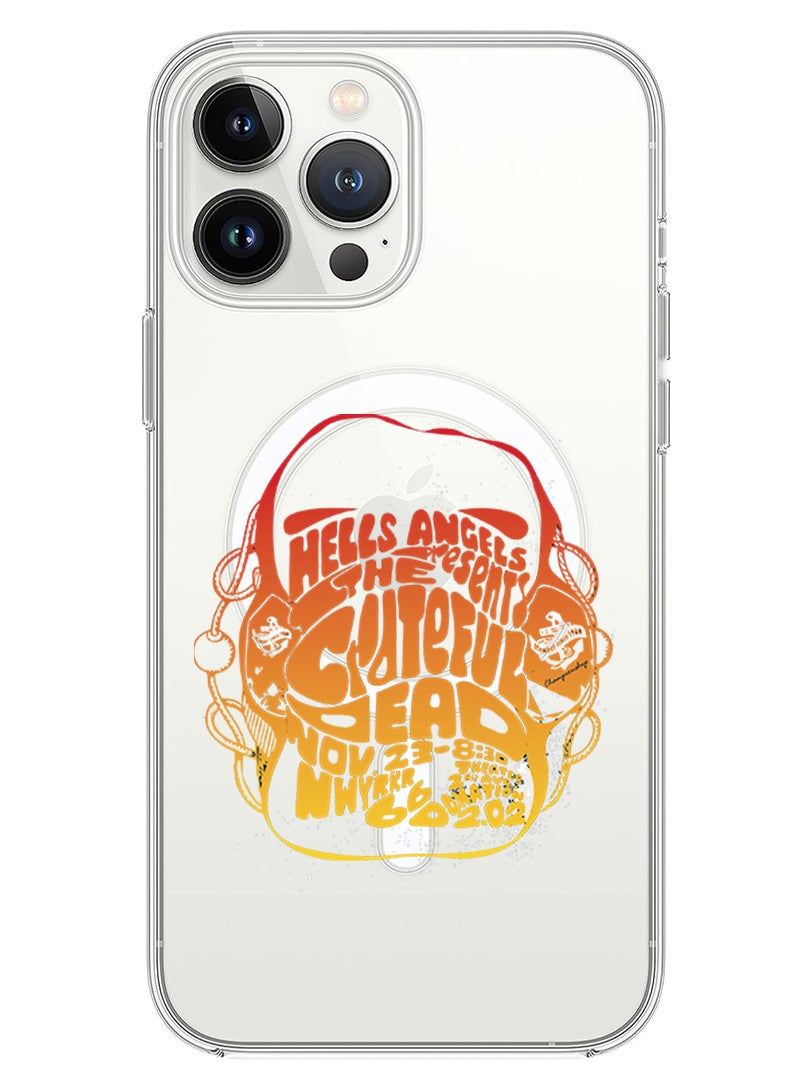 Theodor Magnetic Case for iPhone 13 Pro Max 6.7-inch Compatible with MagSafe Wireless Charging, Shockproof Phone Bumper Cover Hells angels copy - Image 1