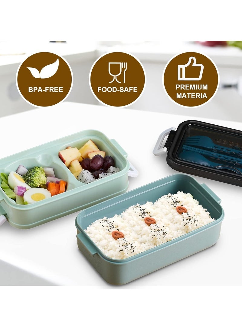 ROEIEIS BPA-Free Food-Grade Lunch Box with Secure Seal, 3-Tier Stackable Design – Leak-Resistant Compartments for Work, Picnics, Outdoor (Dishwasher and Microwave Safe) - Image 4