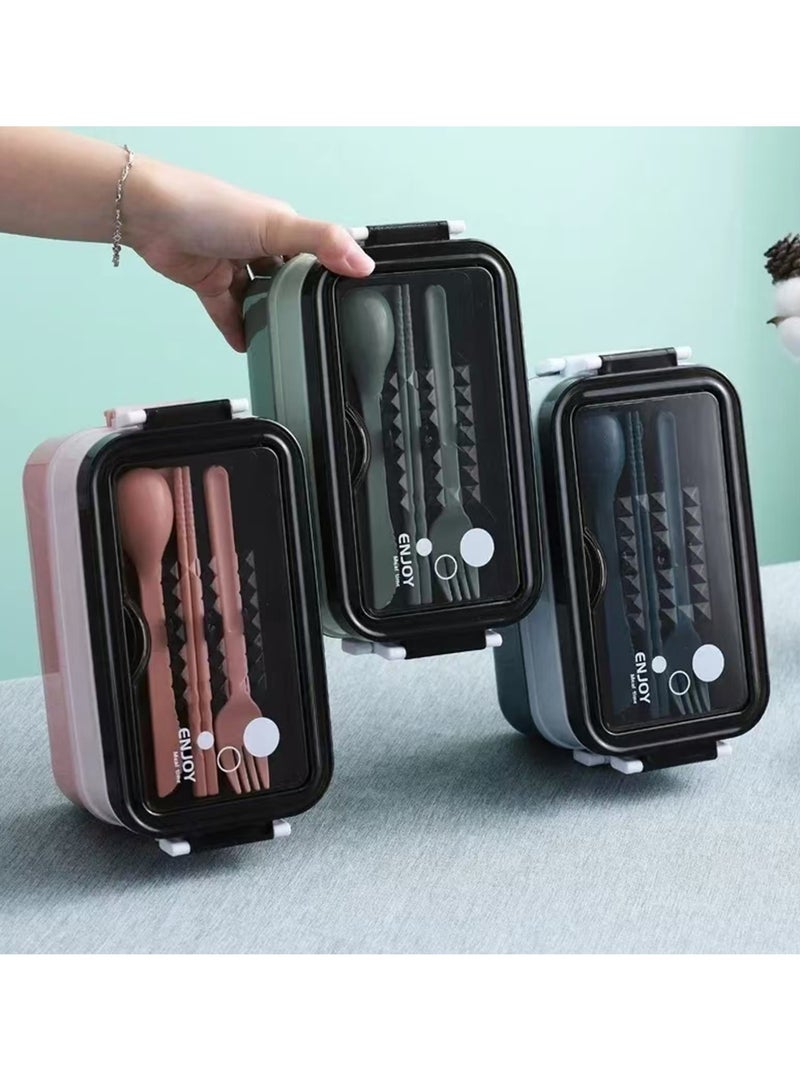 ROEIEIS BPA-Free Food-Grade Lunch Box with Secure Seal, 3-Tier Stackable Design – Leak-Resistant Compartments for Work, Picnics, Outdoor (Dishwasher and Microwave Safe) - Image 1