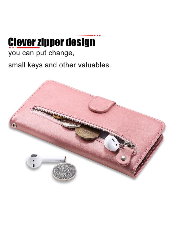 S-TOP Case For iPhone 14 Pro Fashion Calf Texture Zipper Horizontal Flip Leather Phone Case - Image 4