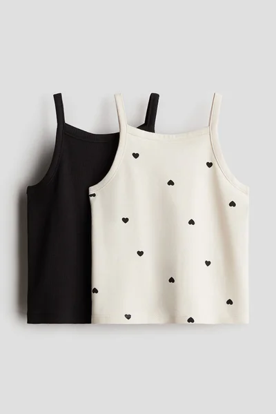 H&M 2-Pack Cotton Strappy Tops