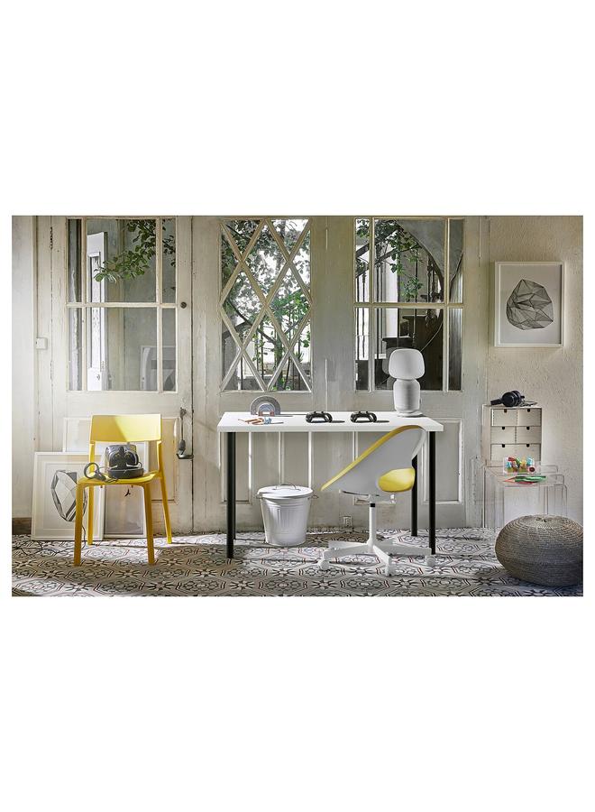 erorex Desk, White/Black, 120X60 Cm - Image 4