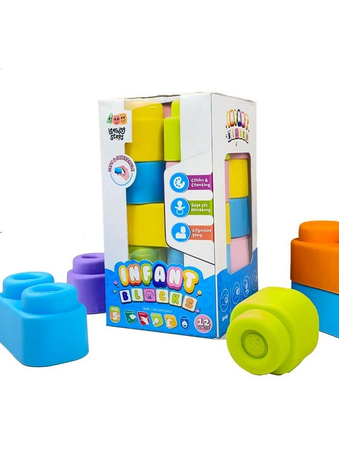 ZEPHYR Zephyr Learning Steps - Infant Blocks - Set - 1, Early Development, Block Sets, Colors and Counting, Premium Blocks, Stack Toy  - Image 1