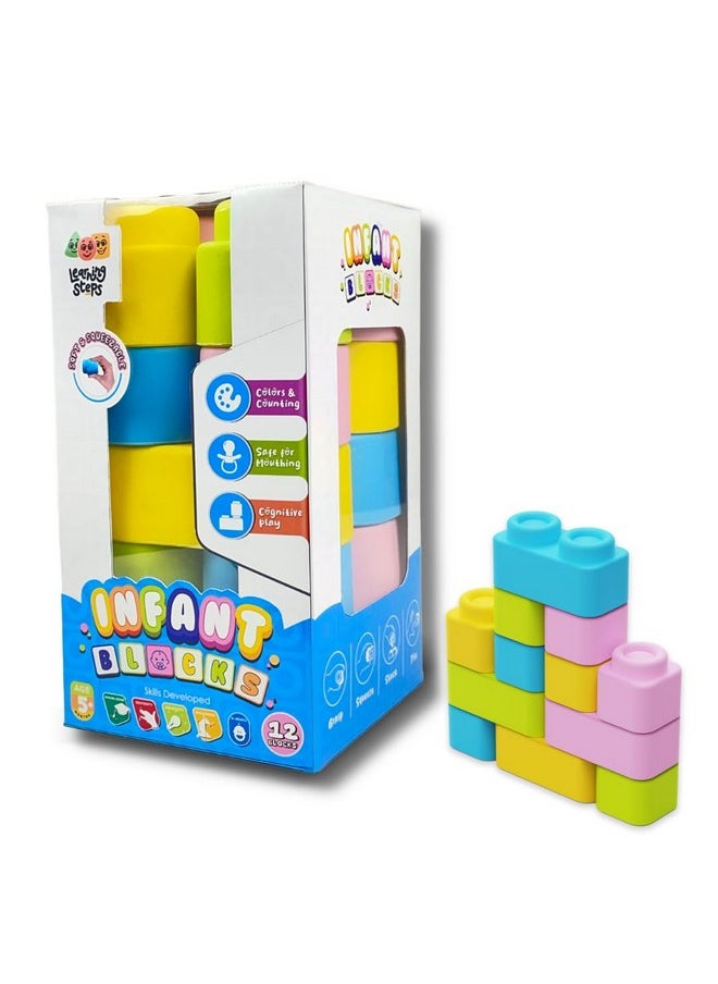 ZEPHYR Zephyr Learning Steps - Infant Blocks - Set - 1, Early Development, Block Sets, Colors and Counting, Premium Blocks, Stack Toy  - Image 2