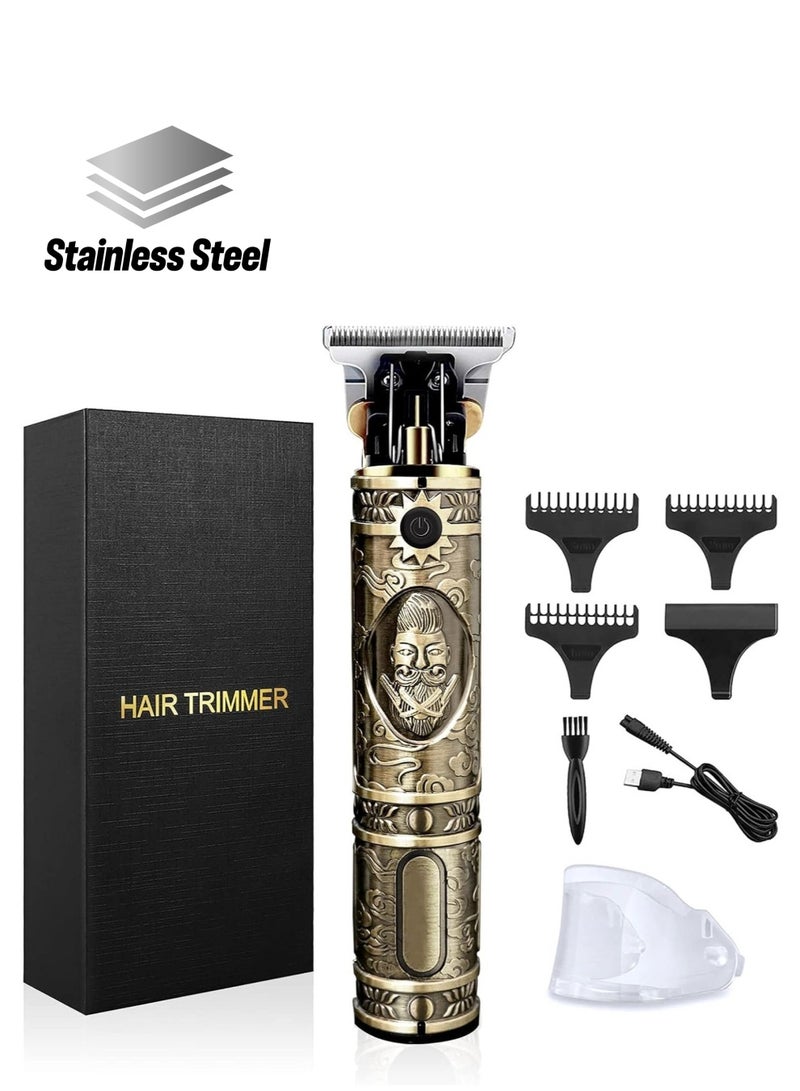 Hair Clippers for Men, Professional Hair Trimmer T-Blade Trimmer Electric Haircut Kit Cordless Rechargeable Zero Gapped Edgers Clippers Beard Trimmers Grooming Kit Men's Gift - Image 1