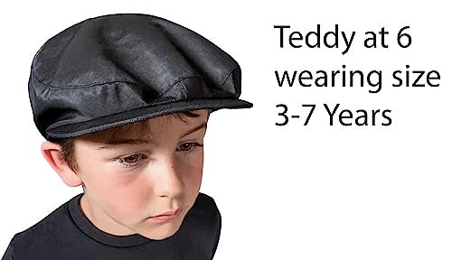 N'Ice Caps Boys Newsboy Cap (2-3yrs, Black) - Image 2