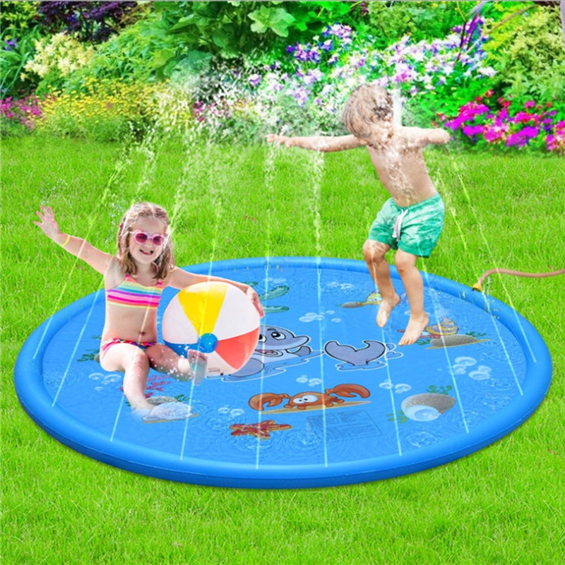 PVC Children's Water Splash Pad - Outdoor Play Mat with Alphabet Letters - Image 1