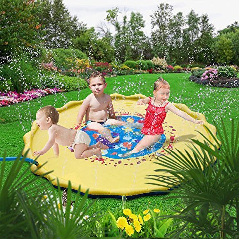 PVC Children's Water Splash Pad - Outdoor Play Mat with Alphabet Letters - Image 2