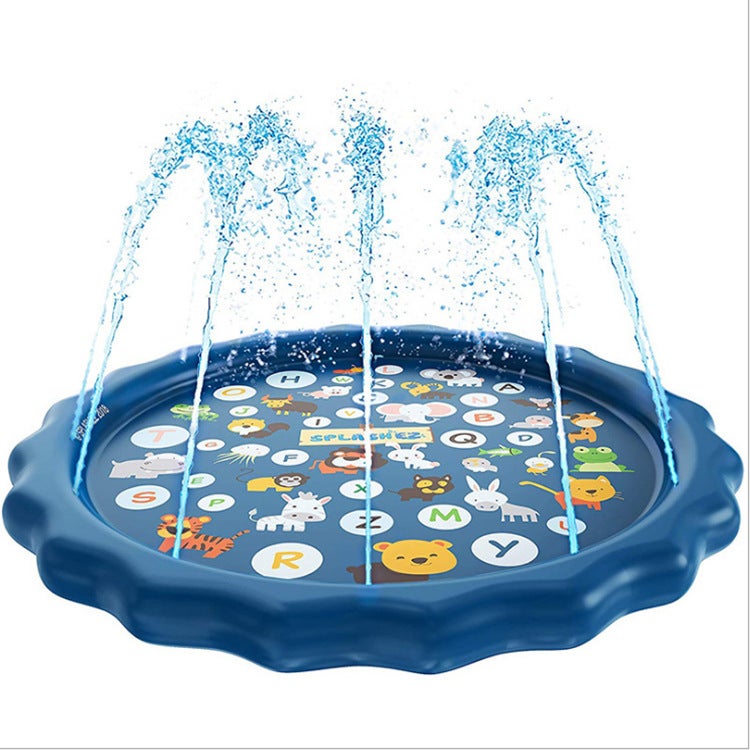 PVC Children's Water Splash Pad - Outdoor Play Mat with Alphabet Letters - Image 4