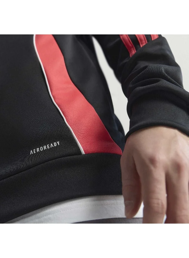 adidas جاكيت ميسي أسود رياضي للرجال