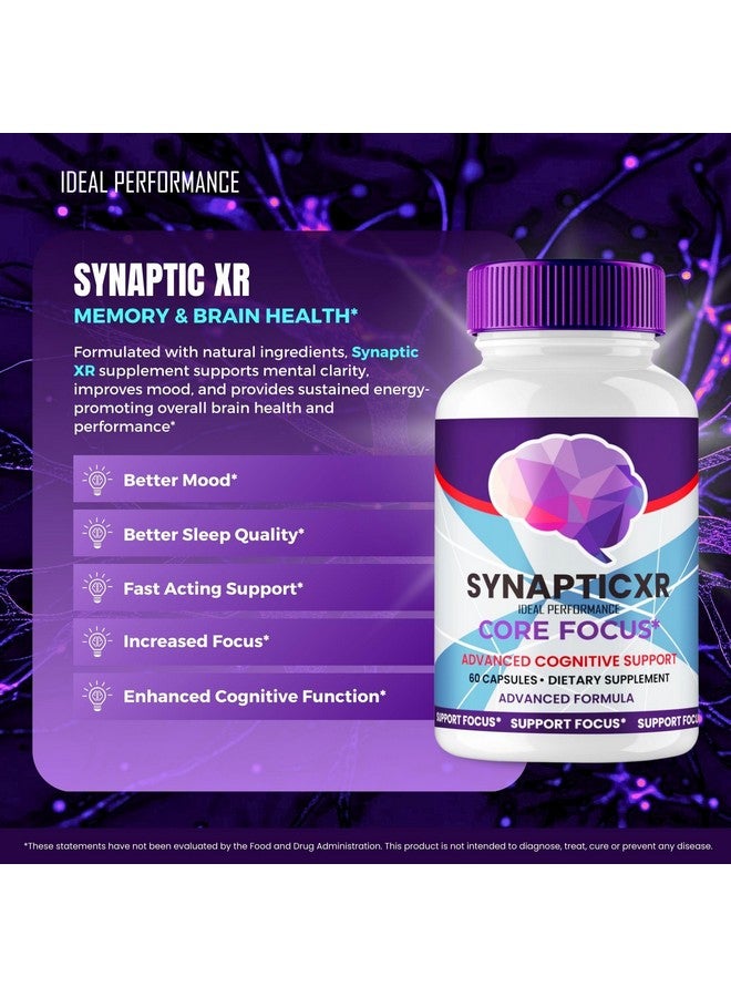 IDEAL PERFORMANCE Synaptic XR Supplement Capsules, SynapticXR for Sciatica Pills, Synaptic XR Nerve Health Support Advanced Formula - Maximum Strength, SynapticXR Capsules All Natural Support Reviews (5 Pack) - Image 4