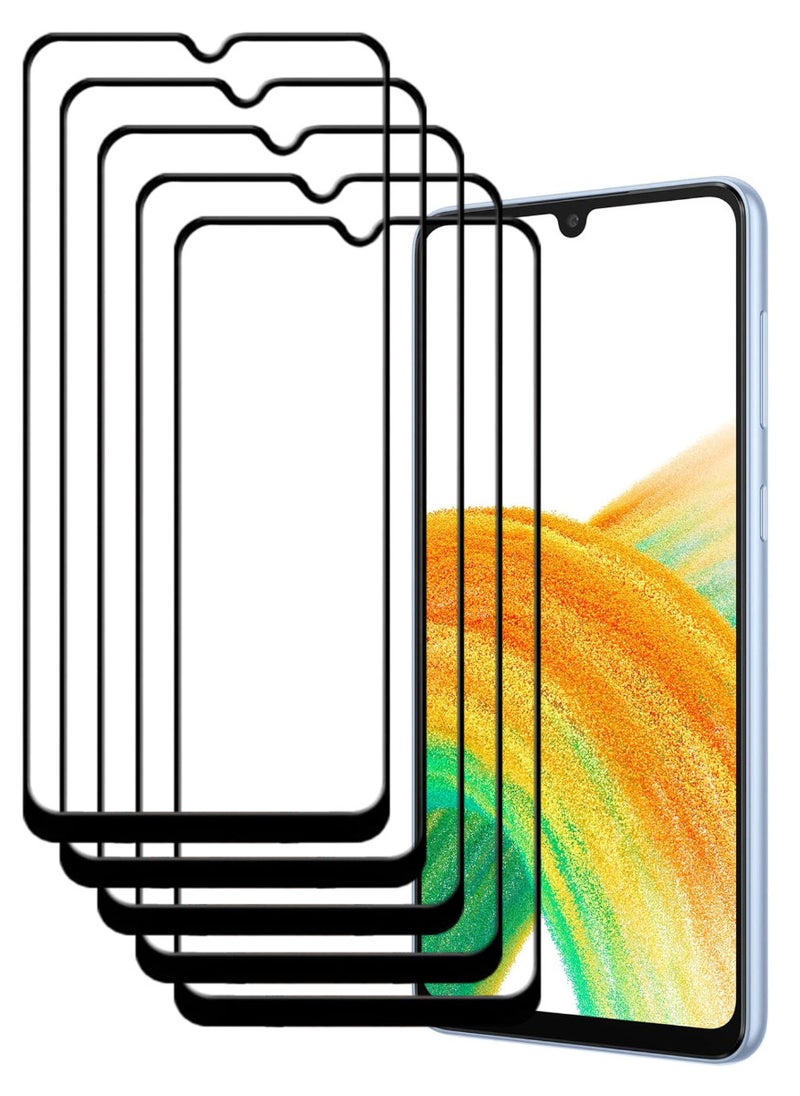 ACLIX 5 Pieces Antistatic ESD Dustproof Premium Quality High Definition Tempered Glass Screen Protector Designed For Samsung Galaxy A335G - Image 1