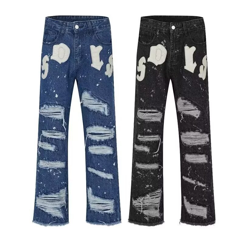 Unisex Casual Daily Denim Jeans - Image 1