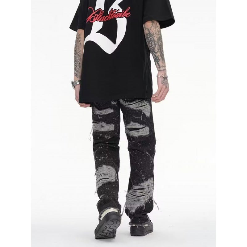 Unisex Casual Daily Denim Jeans - Image 4