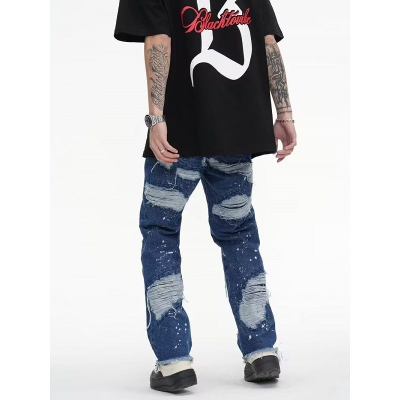 Unisex Casual Daily Denim Jeans - Image 3
