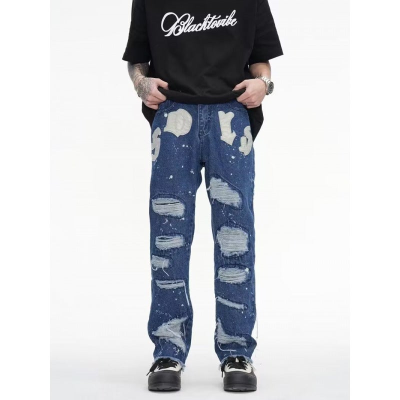 Unisex Casual Daily Denim Jeans - Image 2