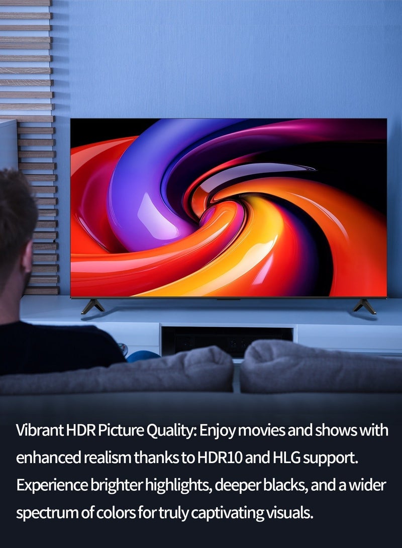 ROWA 55-Inch 4K UHD Smart TV | Google TV | Dolby Vision & Atmos | HDR10 | MEMC | Dynamic Color Enhancement | Voice Control | Game Master with Slim Design - 2025 Model (International Version) 55R55 Black - Image 3