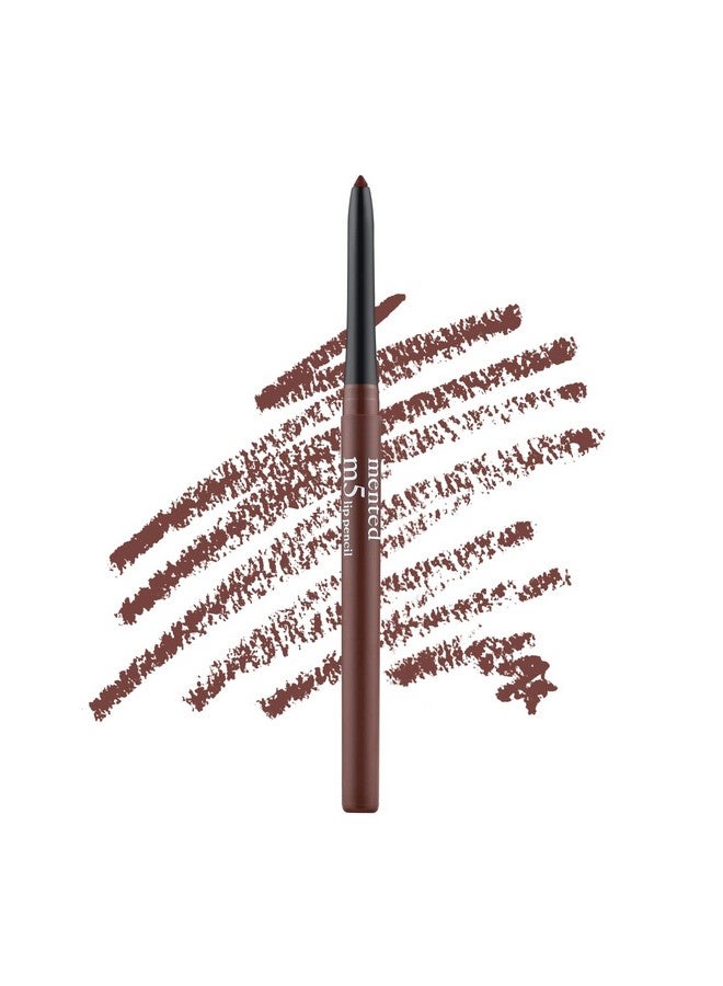 Mented Cosmetics No. 5 Brown Lip Liner Pencil, Waterproof Lip Liner Brown Lip Pencil, Natural Lip Liner Dark Lip Liner Vegan Crueltyfree Makeup, Matte Lip Liners For Women - Image 2