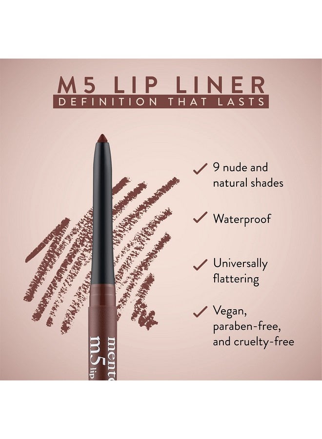 Mented Cosmetics No. 5 Brown Lip Liner Pencil, Waterproof Lip Liner Brown Lip Pencil, Natural Lip Liner Dark Lip Liner Vegan Crueltyfree Makeup, Matte Lip Liners For Women - Image 4